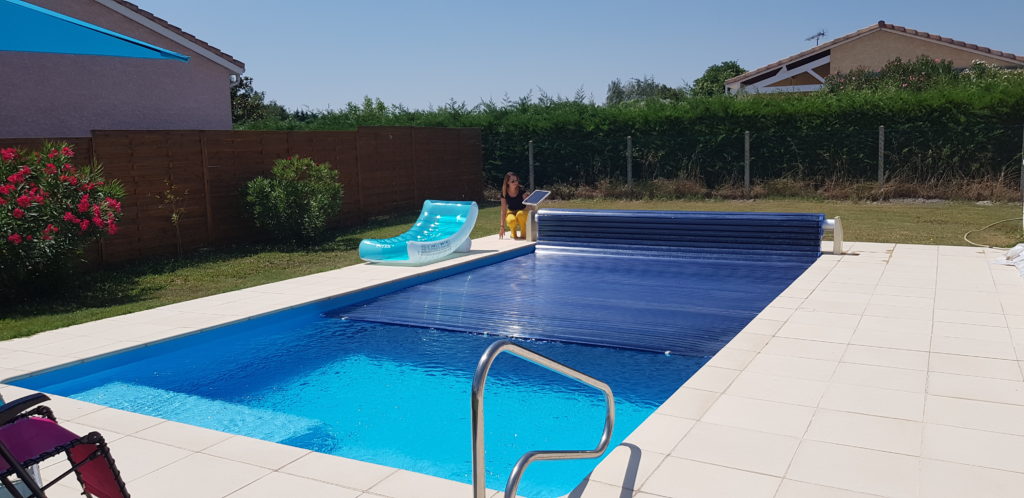 Volet de piscine hors sol en polycarbonate